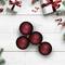 60ct Matte Burgundy Red Shatterproof Ball Ornaments